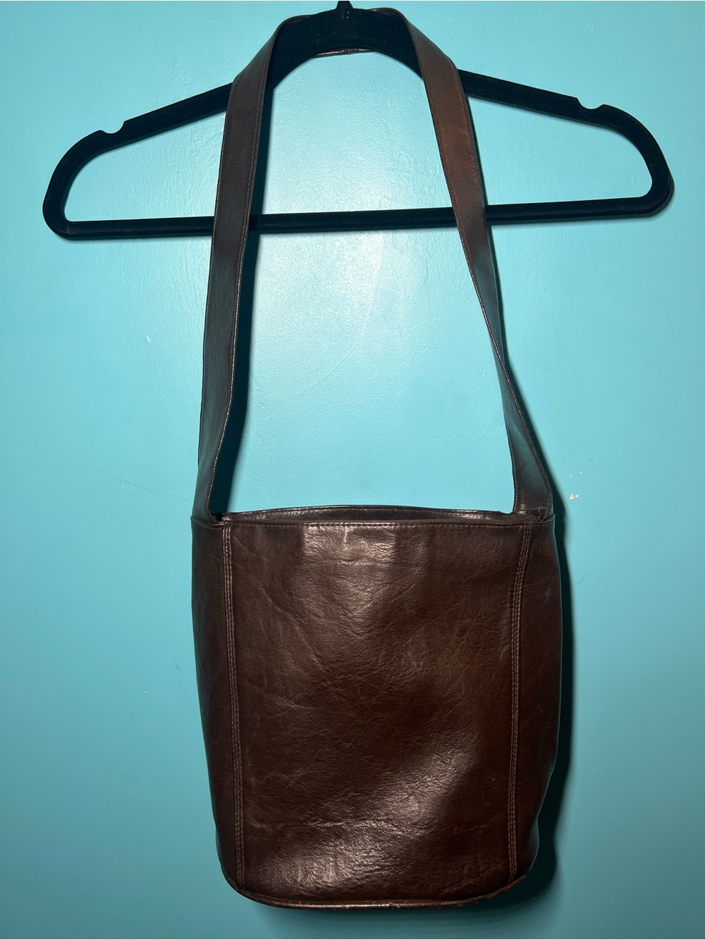 Brown Leather Shoulder Bag